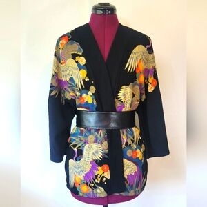 Vintage Renee C. Cranes tunic/top